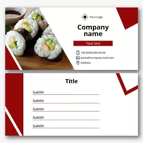 Sushi Restaurant Flyer Template