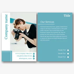 Photographer's Flyer template