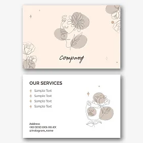 Cosmetologist's business card template