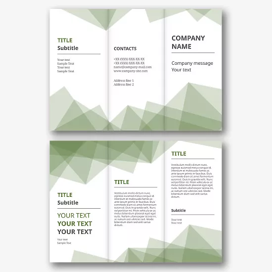 Abstract information Booklet template