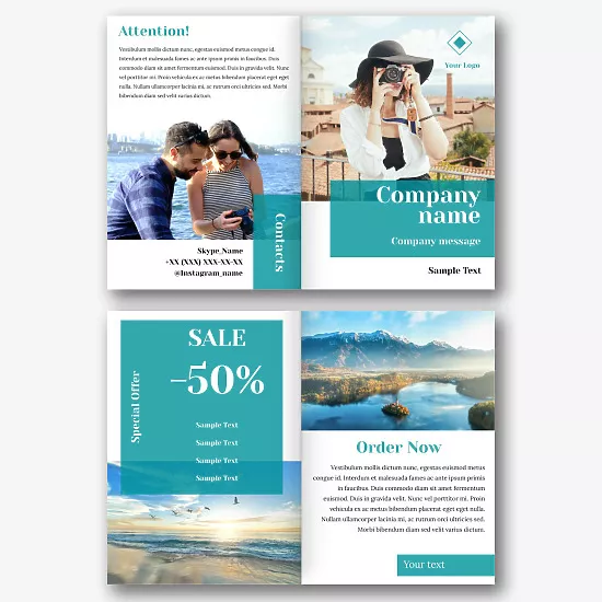 Tour operator's booklet template