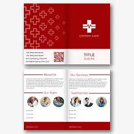 Medical Center Booklet Template