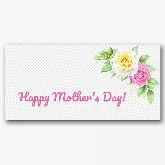 Happy Mother's Day template for printing on mugs
