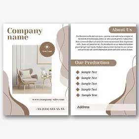 Furniture Salon leaflet template