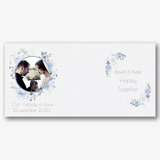 Wedding template for printing on mugs