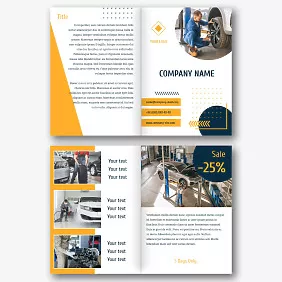 Car service booklet template