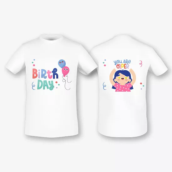 Children's Birthday T-shirt Template
