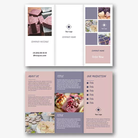 Soap Manufacturer's Booklet Template