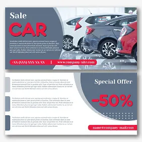 Car Interior Flyer Template