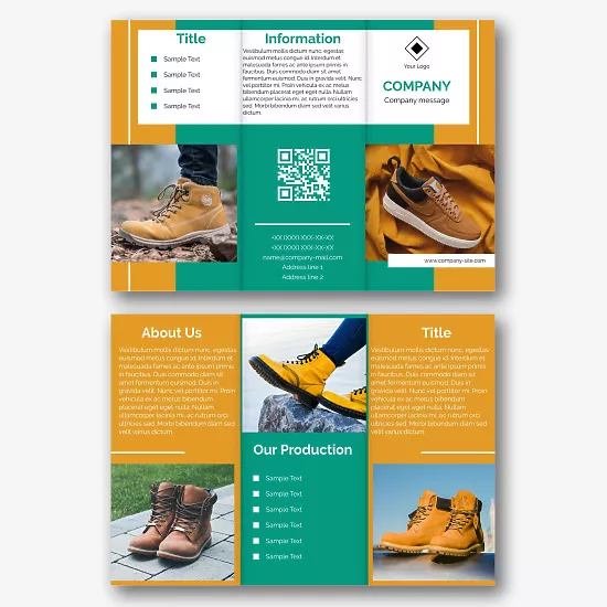 Shoe Store Booklet template
