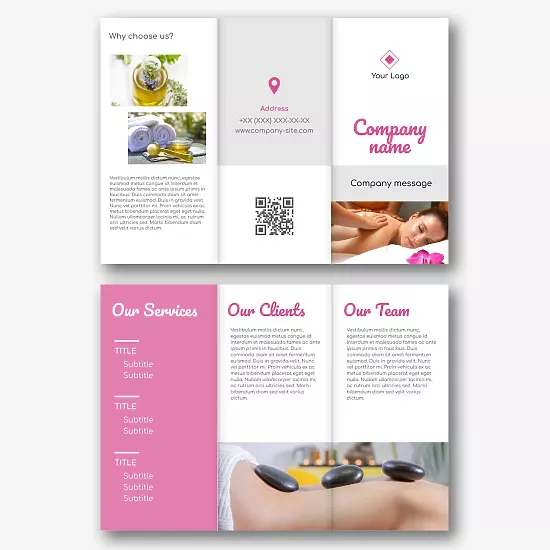 Spa Brochure Template