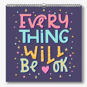Positive Wall Calendar Template