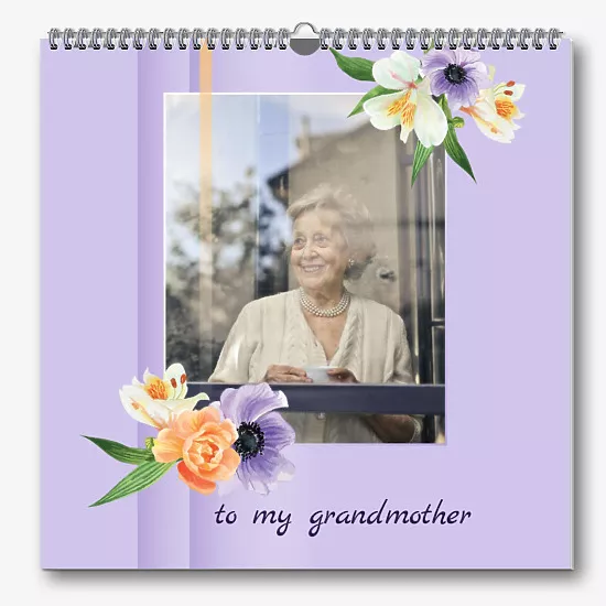Calendar template for Grandma