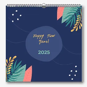 Calendar template with family photos