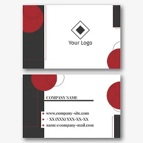 Stylish abstract business card template