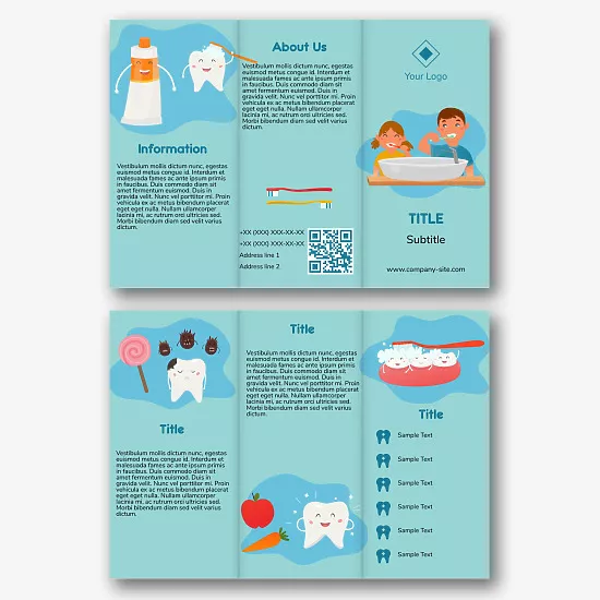 Dental Clinic Booklet Template