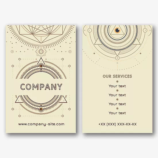 Esoteric business card template 