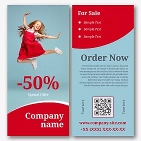 Children's clothing store flyer template