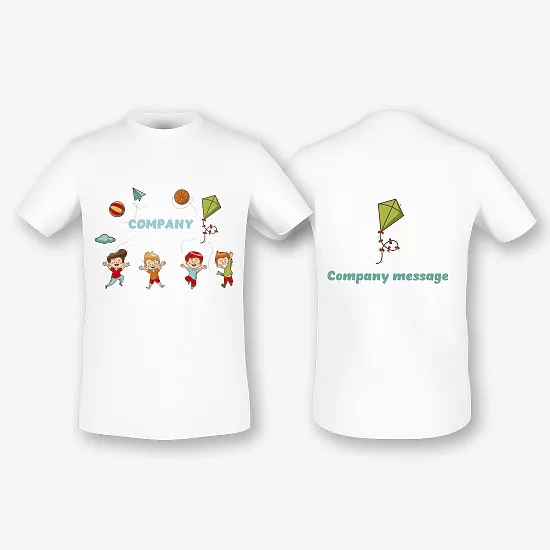 T-shirt template for kindergarten