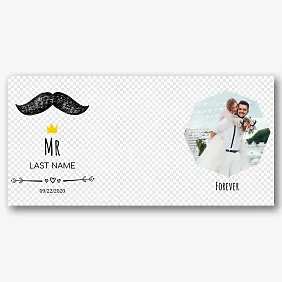 Wedding template for printing on mugs