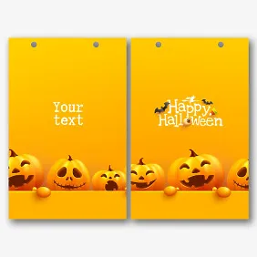 Paper Bag Template for Halloween