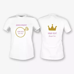 Bridesmaid T-shirt Template