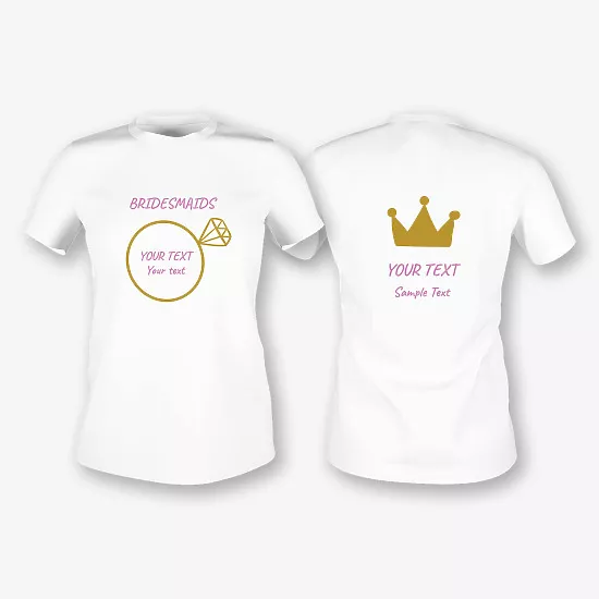 Bridesmaid T-shirt Template