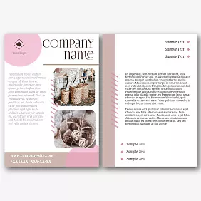 Decor Shop Leaflet Template