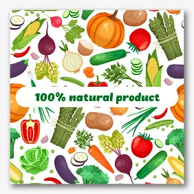 Fruit and Vegetable store sticker template