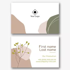 Cosmetics store business card template