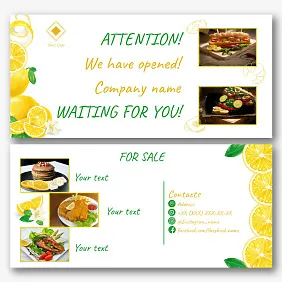 Cafe flyer template
