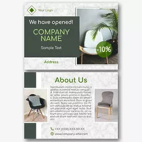 Furniture Salon Leaflet Template