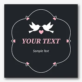 Label template made with love