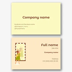 Dance Studio business card template